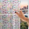 Ambesonne Indie Tulle Curtains with Rod Pocket, Hipster Fashion Themed Pattern Clothing Accessories and Sketchy Art, Sheer Drape for Wedding Party 2 Panels, 108″ x 54″, Seafoam Orange Black(Magenta Green)