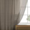Ambesonne Indie Tulle Curtains with Rod Pocket, Hipster Fashion Themed Pattern Clothing Accessories and Sketchy Art, Sheer Drape for Wedding Party 2 Panels, 108″ x 54″, Seafoam Orange Black(Charcoal Grey Pale Brown Vermilion)
