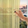 Ambesonne Indie Tulle Curtains with Rod Pocket, Hipster Fashion Themed Pattern Clothing Accessories and Sketchy Art, Sheer Drape for Wedding Party 2 Panels, 108″ x 54″, Seafoam Orange Black(Avocado Green Yellow Earth Yellow)