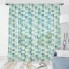 Ambesonne Indie Tulle Curtains with Rod Pocket, Hipster Fashion Themed Pattern Clothing Accessories and Sketchy Art, Sheer Drape for Wedding Party 2 Panels, 108″ x 54″, Seafoam Orange Black(Petrol Blue Turquoise Cream)