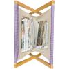 Ambesonne Kiss Magazine and Book Holder, Red Woman Lips Kiss Marks Pattern Romance Feminine Graphic Valentines Day, Floor Rack Decor for Interior of Home & Office, 22″ x 19″, Vermilion White(Purple White)