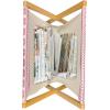 Ambesonne Kiss Magazine and Book Holder, Red Woman Lips Kiss Marks Pattern Romance Feminine Graphic Valentines Day, Floor Rack Decor for Interior of Home & Office, 22″ x 19″, Vermilion White(Coral White)