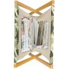 Ambesonne Kiss Magazine and Book Holder, Red Woman Lips Kiss Marks Pattern Romance Feminine Graphic Valentines Day, Floor Rack Decor for Interior of Home & Office, 22″ x 19″, Vermilion White(Pale Green Dark Green)