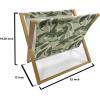 Ambesonne Kiss Magazine and Book Holder, Red Woman Lips Kiss Marks Pattern Romance Feminine Graphic Valentines Day, Floor Rack Decor for Interior of Home & Office, 22″ x 19″, Vermilion White(Pale Green Dark Green)