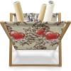 Ambesonne Love Magazine and Book Holder, Pattern Valentine’s Day with Flowers and Butterfly Holiday Love Antiquity Vintage, Floor Rack Decor for Interior of Home & Office, 22″ x 19″, Beige Brown Red(Beige Brown Red)