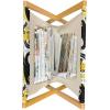 Ambesonne Love Magazine and Book Holder, Pattern Valentine’s Day with Flowers and Butterfly Holiday Love Antiquity Vintage, Floor Rack Decor for Interior of Home & Office, 22″ x 19″, Beige Brown Red(Earth Yellow Black and White)