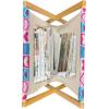 Ambesonne Love Magazine and Book Holder, Pattern Valentine’s Day with Flowers and Butterfly Holiday Love Antiquity Vintage, Floor Rack Decor for Interior of Home & Office, 22″ x 19″, Beige Brown Red(Blue Ivory Pink)