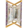 Ambesonne Love Magazine and Book Holder, Pattern Valentine’s Day with Flowers and Butterfly Holiday Love Antiquity Vintage, Floor Rack Decor for Interior of Home & Office, 22″ x 19″, Beige Brown Red(Violet and Magenta)