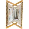 Ambesonne Love Magazine and Book Holder, Pattern Valentine’s Day with Flowers and Butterfly Holiday Love Antiquity Vintage, Floor Rack Decor for Interior of Home & Office, 22″ x 19″, Beige Brown Red(Pale Caramel Chocolate)