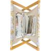 Ambesonne Love Magazine and Book Holder, Pattern Valentine’s Day with Flowers and Butterfly Holiday Love Antiquity Vintage, Floor Rack Decor for Interior of Home & Office, 22″ x 19″, Beige Brown Red(Pale Coffee Pale Grey)