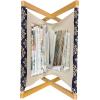 Ambesonne Love Magazine and Book Holder, Pattern Valentine’s Day with Flowers and Butterfly Holiday Love Antiquity Vintage, Floor Rack Decor for Interior of Home & Office, 22″ x 19″, Beige Brown Red(Beige and Indigo)