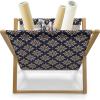 Ambesonne Love Magazine and Book Holder, Pattern Valentine’s Day with Flowers and Butterfly Holiday Love Antiquity Vintage, Floor Rack Decor for Interior of Home & Office, 22″ x 19″, Beige Brown Red(Beige and Indigo)