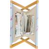 Ambesonne Love Magazine and Book Holder, Romance for Valentine’s Day Hearts in Lamp Classic Antique Themed Pattern, Floor Rack Decor for Interior of Home & Office, 22″ x 19″, Vermilion and Scarlet(Pale Blue Pink)