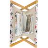 Ambesonne Love Magazine and Book Holder, Romance for Valentine’s Day Hearts in Lamp Classic Antique Themed Pattern, Floor Rack Decor for Interior of Home & Office, 22″ x 19″, Vermilion and Scarlet(Vermilion Scarlet)