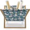 Ambesonne Love Magazine and Book Holder, Various Ornamental Hearts in Pastel Colors Valentine’s Day Themed Design, Floor Rack Decor for Interior of Home & Office, 22″ x 19″, Blush Multicolor(Petrol Blue Multicolor)