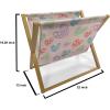 Ambesonne Love Magazine and Book Holder, Various Ornamental Hearts in Pastel Colors Valentine’s Day Themed Design, Floor Rack Decor for Interior of Home & Office, 22″ x 19″, Blush Multicolor(Blush Multicolor)