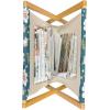 Ambesonne Love Magazine and Book Holder, Various Ornamental Hearts in Pastel Colors Valentine’s Day Themed Design, Floor Rack Decor for Interior of Home & Office, 22″ x 19″, Blush Multicolor(Petrol Blue Multicolor)