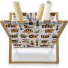 Ambesonne Love Magazine and Book Holder, Various Ornamental Hearts in Pastel Colors Valentine’s Day Themed Design, Floor Rack Decor for Interior of Home & Office, 22″ x 19″, Blush Multicolor(Orange Charcoal Grey)