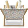 Ambesonne Love Magazine and Book Holder, Various Ornamental Hearts in Pastel Colors Valentine’s Day Themed Design, Floor Rack Decor for Interior of Home & Office, 22″ x 19″, Blush Multicolor(Rose Mustard)