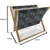 Ambesonne Love Magazine and Book Holder, Various Ornamental Hearts in Pastel Colors Valentine’s Day Themed Design, Floor Rack Decor for Interior of Home & Office, 22″ x 19″, Blush Multicolor(Dark Indigo Multicolor)