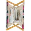 Ambesonne Love Magazine and Book Holder, Various Ornamental Hearts in Pastel Colors Valentine’s Day Themed Design, Floor Rack Decor for Interior of Home & Office, 22″ x 19″, Blush Multicolor(Grey and Multicolor)