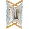 Ambesonne Love Magazine and Book Holder, Various Ornamental Hearts in Pastel Colors Valentine’s Day Themed Design, Floor Rack Decor for Interior of Home & Office, 22″ x 19″, Blush Multicolor(Sky Blue White)