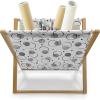Ambesonne Love Magazine and Book Holder, Various Ornamental Hearts in Pastel Colors Valentine’s Day Themed Design, Floor Rack Decor for Interior of Home & Office, 22″ x 19″, Blush Multicolor(Pale Taupe Charcoal Grey)