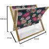 Ambesonne Love Magazine and Book Holder, Various Ornamental Hearts in Pastel Colors Valentine’s Day Themed Design, Floor Rack Decor for Interior of Home & Office, 22″ x 19″, Blush Multicolor(Grey and Multicolor)