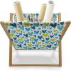 Ambesonne Love Magazine and Book Holder, Various Ornamental Hearts in Pastel Colors Valentine’s Day Themed Design, Floor Rack Decor for Interior of Home & Office, 22″ x 19″, Blush Multicolor(Sea Blue Dark Seafoam)