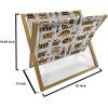 Ambesonne Love Magazine and Book Holder, Various Ornamental Hearts in Pastel Colors Valentine’s Day Themed Design, Floor Rack Decor for Interior of Home & Office, 22″ x 19″, Blush Multicolor(Orange Charcoal Grey)