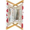 Ambesonne Love Magazine and Book Holder, Various Ornamental Hearts in Pastel Colors Valentine’s Day Themed Design, Floor Rack Decor for Interior of Home & Office, 22″ x 19″, Blush Multicolor(Dark Coral Charcoal Grey)