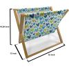 Ambesonne Love Magazine and Book Holder, Various Ornamental Hearts in Pastel Colors Valentine’s Day Themed Design, Floor Rack Decor for Interior of Home & Office, 22″ x 19″, Blush Multicolor(Sea Blue Dark Seafoam)