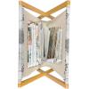 Ambesonne Neutral Magazine and Book Holder, Valentines Day Theme Hand Drawn Hearts Diagonal Stripes Romantic Love Pattern, Floor Rack Decor for Interior of Home & Office, 22″ x 19″, Pearl and White(Pale Grey Charcoal Grey)