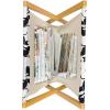 Ambesonne Pets Magazine and Book Holder, Cats with Hearts Valentines Day Theme Lovers Kitten Meow Doodle, Floor Rack Decor for Interior of Home & Office, 22″ x 19″, Black Magenta and Blue(Black Magenta and Blue)