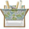 Ambesonne Poppy Flower Magazine and Book Holder, Leaves and Petals Watercolors Bouquet Romance Inspiration Valentines Day, Floor Rack Decor for Interior of Home & Office, 22″ x 19″, Green Pink Cream(Charcoal Grey Pale Green)