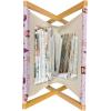 Ambesonne Poppy Flower Magazine and Book Holder, Leaves and Petals Watercolors Bouquet Romance Inspiration Valentines Day, Floor Rack Decor for Interior of Home & Office, 22″ x 19″, Green Pink Cream(Pale Mauve Brown Pink)