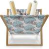 Ambesonne Poppy Flower Magazine and Book Holder, Leaves and Petals Watercolors Bouquet Romance Inspiration Valentines Day, Floor Rack Decor for Interior of Home & Office, 22″ x 19″, Green Pink Cream(Aqua Grey Cream)