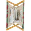 Ambesonne Poppy Flower Magazine and Book Holder, Leaves and Petals Watercolors Bouquet Romance Inspiration Valentines Day, Floor Rack Decor for Interior of Home & Office, 22″ x 19″, Green Pink Cream(Green Chestnut Brown Red)