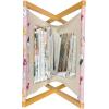Ambesonne Poppy Flower Magazine and Book Holder, Leaves and Petals Watercolors Bouquet Romance Inspiration Valentines Day, Floor Rack Decor for Interior of Home & Office, 22″ x 19″, Green Pink Cream(Multicolor Pink)