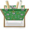 Ambesonne Poppy Flower Magazine and Book Holder, Leaves and Petals Watercolors Bouquet Romance Inspiration Valentines Day, Floor Rack Decor for Interior of Home & Office, 22″ x 19″, Green Pink Cream(Lime Green Yellow Black)