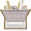 Ambesonne Purple Magazine and Book Holder, Unlucky Black Cat with Heart Filled Backdrop Valentines Day Animal Fun, Floor Rack Decor for Interior of Home & Office, 22″ x 19″, Lavender Pink Black(Orange Coral White)