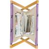 Ambesonne Purple Magazine and Book Holder, Unlucky Black Cat with Heart Filled Backdrop Valentines Day Animal Fun, Floor Rack Decor for Interior of Home & Office, 22″ x 19″, Lavender Pink Black(Lavender Pink Black)