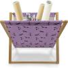 Ambesonne Purple Magazine and Book Holder, Unlucky Black Cat with Heart Filled Backdrop Valentines Day Animal Fun, Floor Rack Decor for Interior of Home & Office, 22″ x 19″, Lavender Pink Black(Lavender Pink Black)