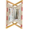 Ambesonne Purple Magazine and Book Holder, Valentine’s Day Couple Wedding Bride Heart Design Image, Floor Rack Decor for Interior of Home & Office, 22″ x 19″, Lavender and Purple(Grey Yellow Vermilion)