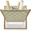 Ambesonne Purple Magazine and Book Holder, Valentine’s Day Couple Wedding Bride Heart Design Image, Floor Rack Decor for Interior of Home & Office, 22″ x 19″, Lavender and Purple(Green Yellow and White)