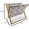 Ambesonne Purple Magazine and Book Holder, Valentine’s Day Couple Wedding Bride Heart Design Image, Floor Rack Decor for Interior of Home & Office, 22″ x 19″, Lavender and Purple(Mint Peach Pink)