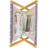 Ambesonne Purple Magazine and Book Holder, Valentine’s Day Couple Wedding Bride Heart Design Image, Floor Rack Decor for Interior of Home & Office, 22″ x 19″, Lavender and Purple(Lavender and Purple)