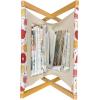 Ambesonne Purple Magazine and Book Holder, Valentine’s Day Couple Wedding Bride Heart Design Image, Floor Rack Decor for Interior of Home & Office, 22″ x 19″, Lavender and Purple(Apricot Ruby)