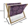 Ambesonne Purple Magazine and Book Holder, Valentine’s Day Couple Wedding Bride Heart Design Image, Floor Rack Decor for Interior of Home & Office, 22″ x 19″, Lavender and Purple(Indigo Pink Pale Pink)
