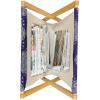 Ambesonne Purple Magazine and Book Holder, Valentine’s Day Couple Wedding Bride Heart Design Image, Floor Rack Decor for Interior of Home & Office, 22″ x 19″, Lavender and Purple(Lavender Blue Indigo)